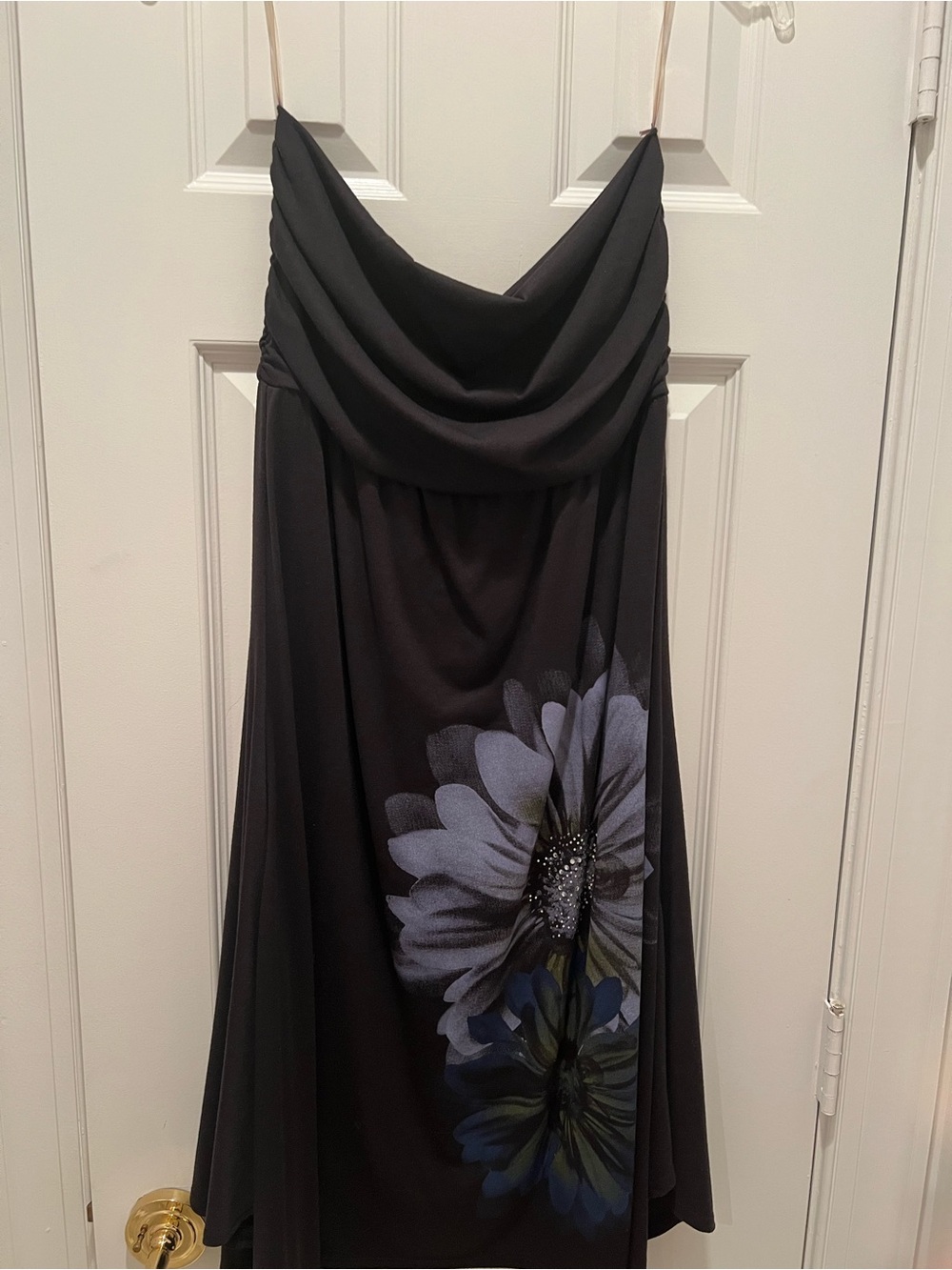 Moa Moa Black Strapless  Dress